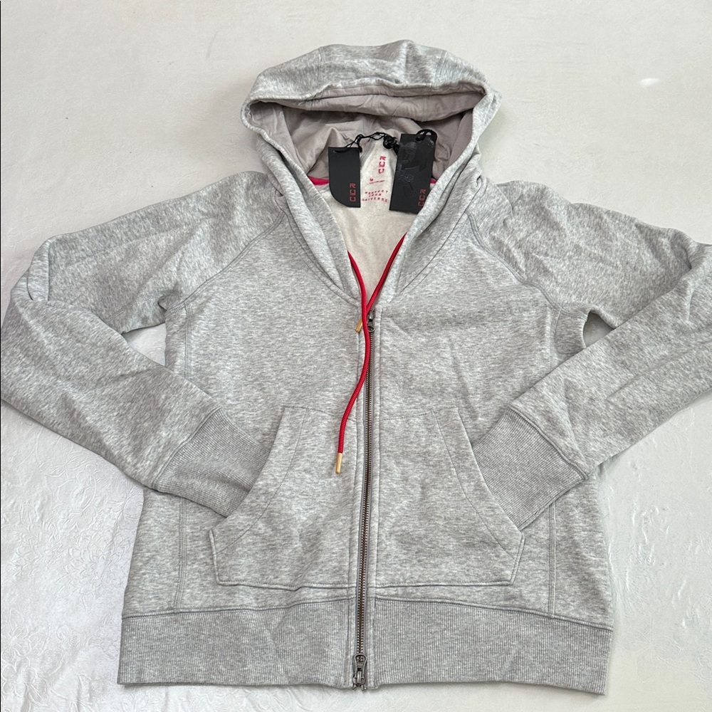 Respect Your Universe ZIP FRONT HOODIE - heather grey